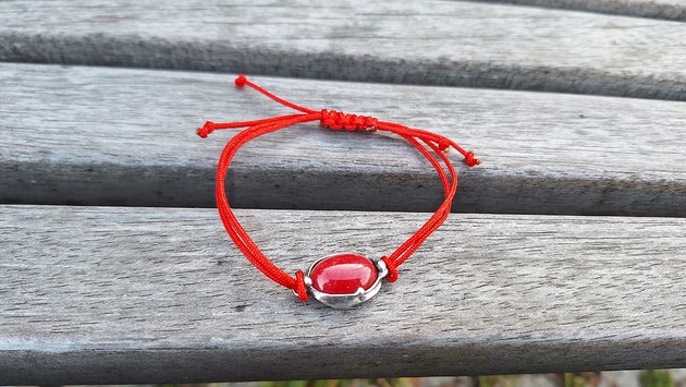 bransoletki wire wrapping Jadeit - bransoletka sznurkowa