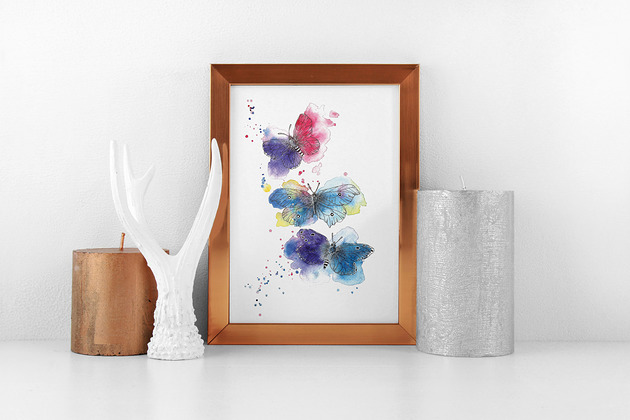 Wydruk Plakat Motyle Arty arty