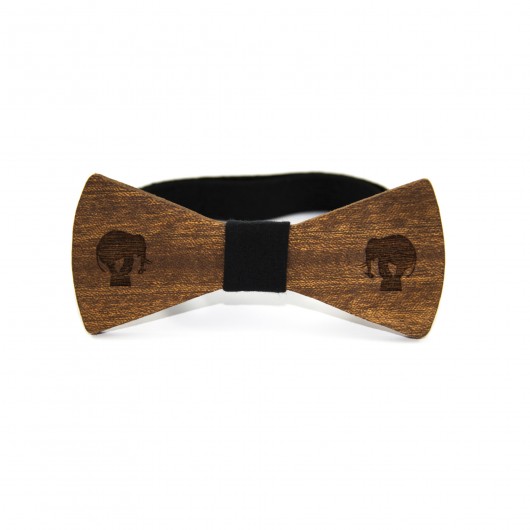 Muszka drewniana słoń The Bow Bow Ties