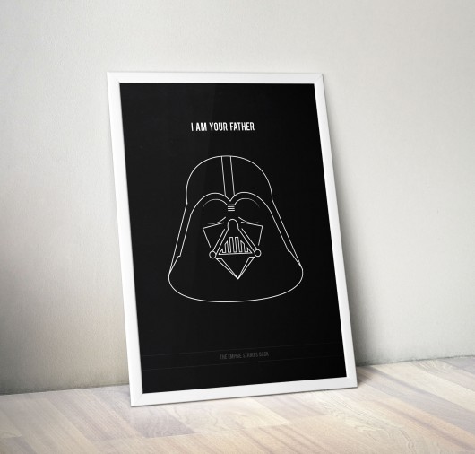 Star Wars V - A3 - plakat filmowy na prezent PLAKATY GEOMETRYCZNE