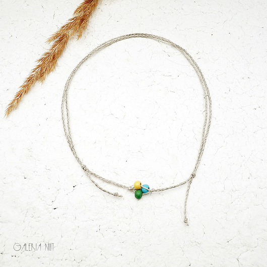 chokery Mniej znaczy więcej 010 Trzy kolory