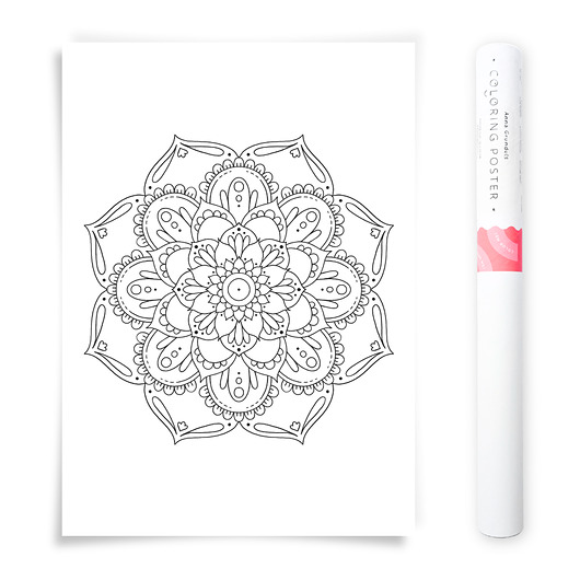 plakaty Plakat do Kolorowania Mandala 50x70cm