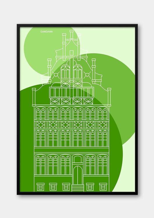 plakaty Plakat Miasta Europy - Gandawa
