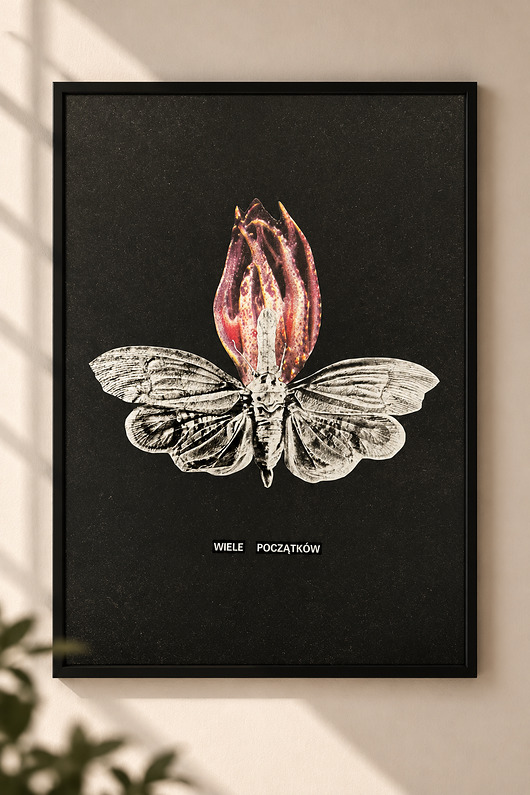 plakaty Plakat Wiele początków - surrealistyczny kolaż