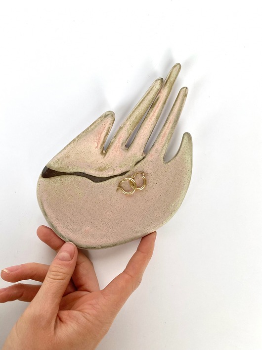 pojemniki na biżuterię Ceramiczny Stojak  na Biżuterię Malina