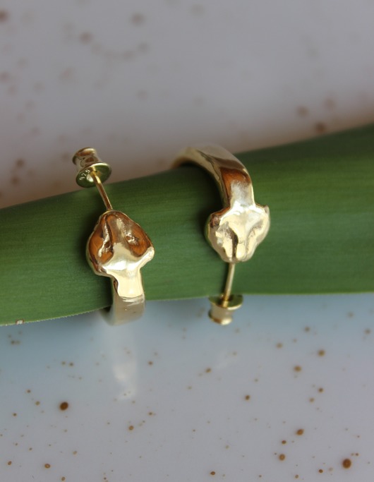 Kolczyki pozłacane "Lwice" Ker Jewellery