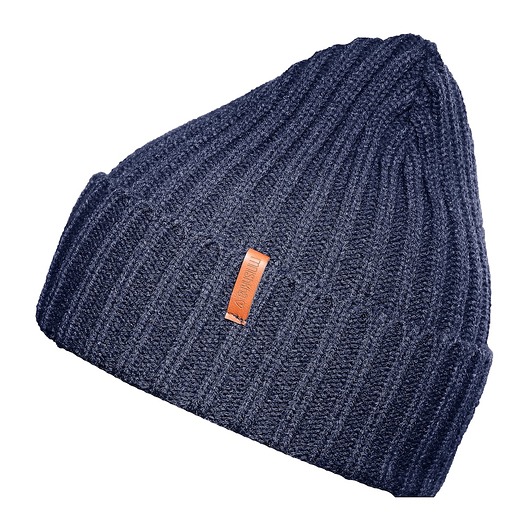  CZAPKA TYPU CHUNKY- BEANIE - granatowa mnishkha