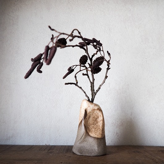 wazony Mały wazon szaro-beżowy