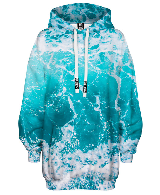 bluza z kapturem damska Bluza Oversize Tunika DR.CROW Waves