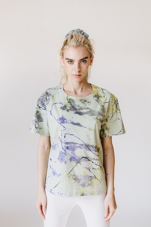 t-shirt damskie T-shirt Action Painting Color