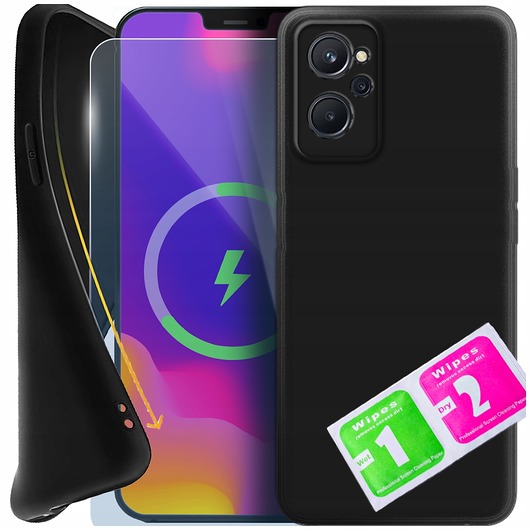 etui na telefon ETUI CASE do realme 9i / Oppo A36 / Oppo A76 SILIKONOWE MATOWE SLIM + Szkło