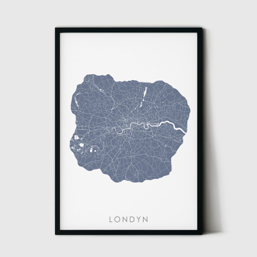 Mapa plakat - Londyn Mappy Maps