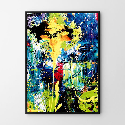 Abstrakcja malarska - plakat HOG STUDIO
