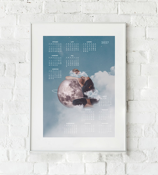 kalendarze i plannery Kalendarz 2027 - plakat Luna