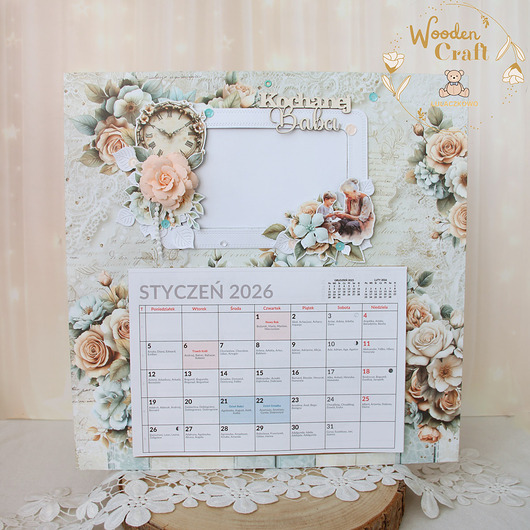 kalendarze i plannery Kalendarz ze zdjęciem, prezent dla babci, Dzień Babci 1 GOTOWY