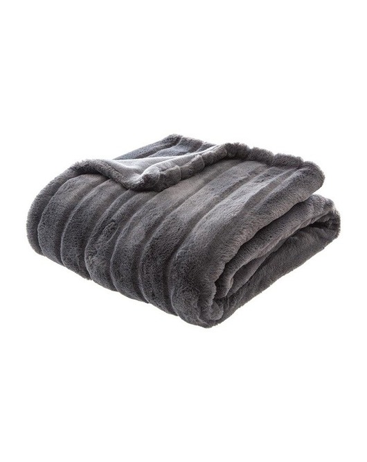 koce i narzuty Koc Pled Narzuta Comfort Szary