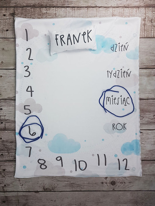 foto kocyk dla niemowlaka mata do zdjęć 80x100 kid be