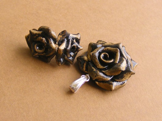 FIMO collection: black roses Czarna Pantera