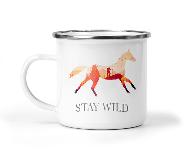 kubki Kubek metalowy stay wild II