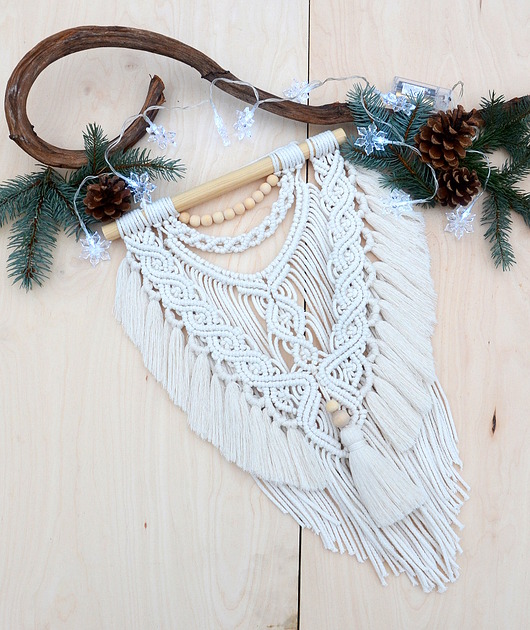 Prezent handmade makrama na ścianę "Taja" Marlena Maciąg Makrama
