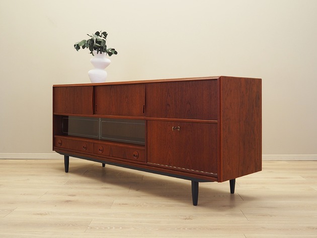 komody i szafki Sideboard tekowy, duński design, lata 70, produkcja: Dania