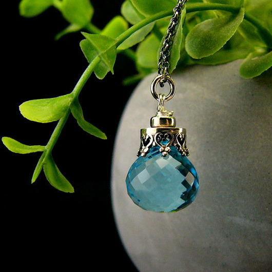 wisiory Naszyjnik Bali Bali - Topaz Srebro