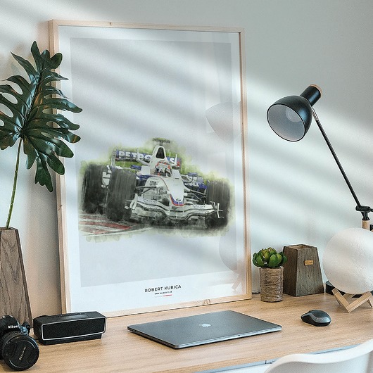 plakaty Plakat Tory wyścigowe - Robert Kubica