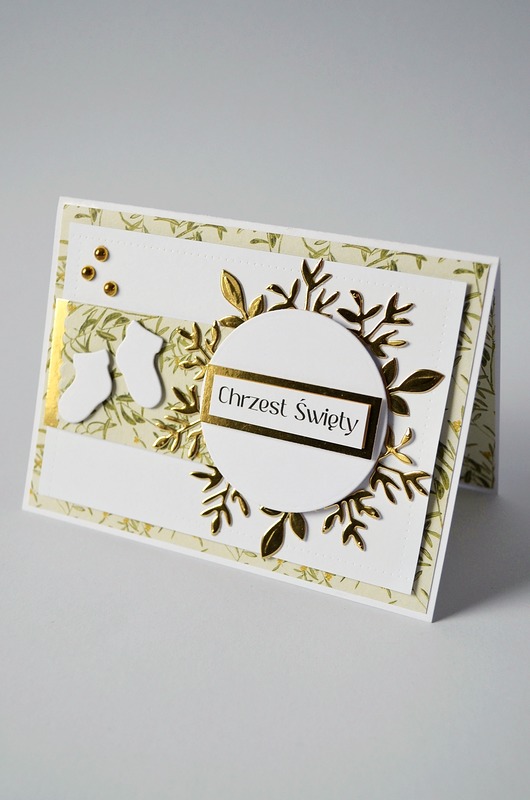 kartki scrapbooking Chrzest Święty: Kartka Okolicznościowa