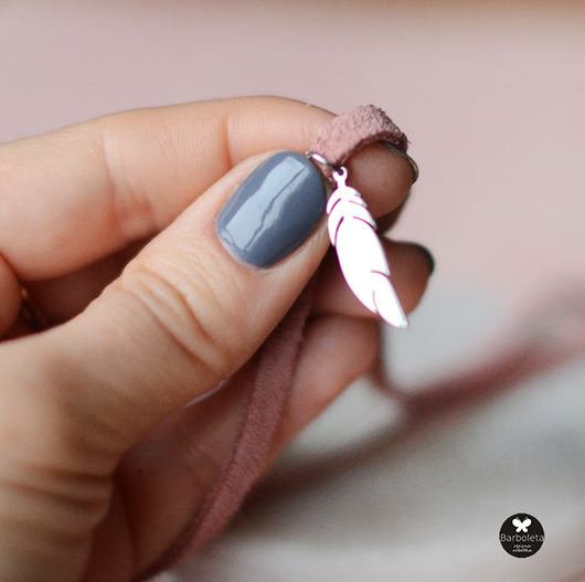 bransoletki skórzane Mini feather rouge