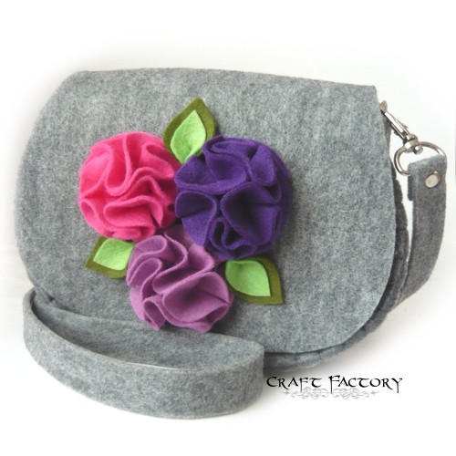 Purple Bouquet - mała listonoszka Craft Factory