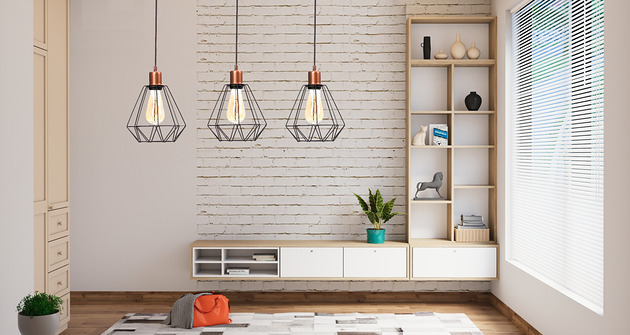 Nowoczesna Lampa Wisząca Diament 3-płomienna SkyLighting