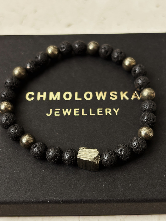 biżuteria męska Bransoletka męska Piryt