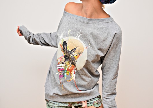 Color flood_sweatshirt  DONT NEED NO SAMURAI