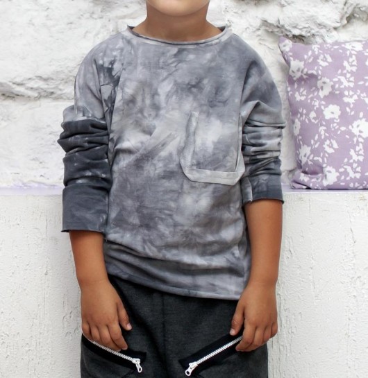 Bluza szara dekatyzowana Mizerki Kids