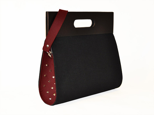 Punk Black&Burgund+pasek moo studio