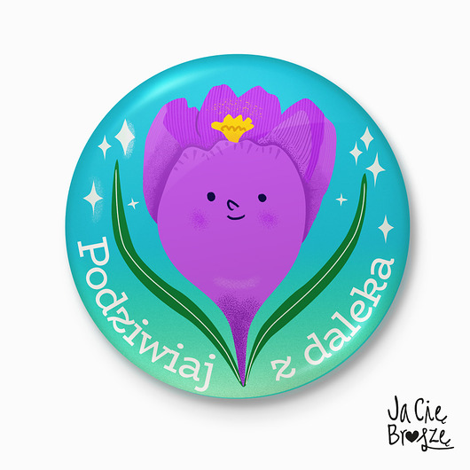 magnesy Krokus - magnes lub przypinka