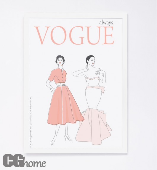 always VOGUE 50cm x 70cm grafika PLAKAT szkic Cghome