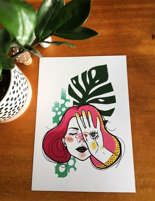Print Monstera Madame Bambi