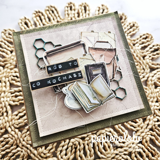 kartki scrapbooking Kartka rób to co kochasz
