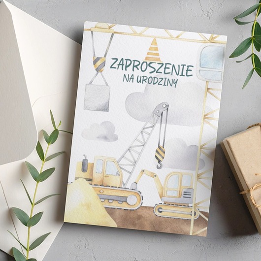 kartki okolicznościowe - wydruki Zaproszenie na urodziny chłopca kartka HK10