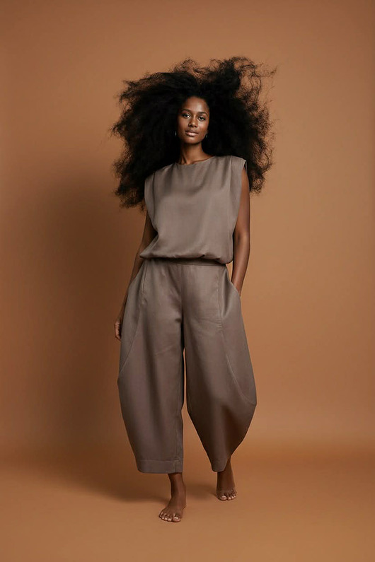 komplety damskie Komplet set Carmauii fungo jedwab