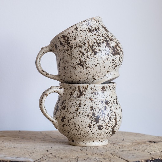 kubki Zestaw kubków nakrapianych