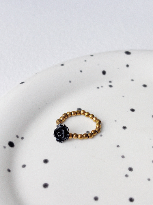 pierścionki elastyczne Pierścionek elastyczny Hematyt róża