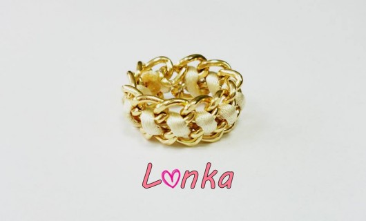 Pierścionek łancuszek Lonka Jewelry