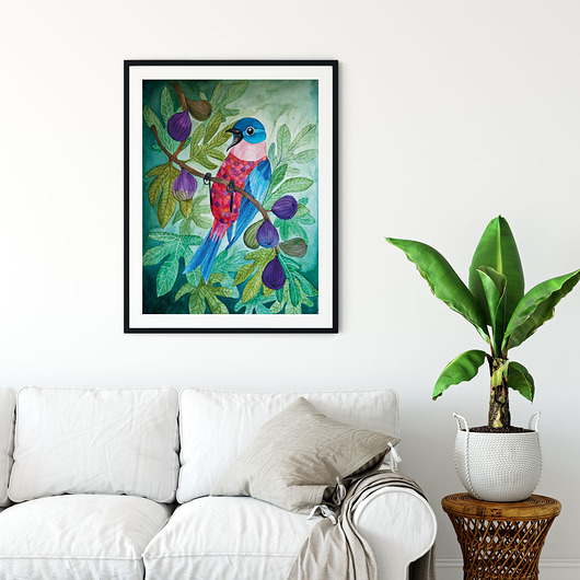 plakaty Figowy ptak ilustracja
