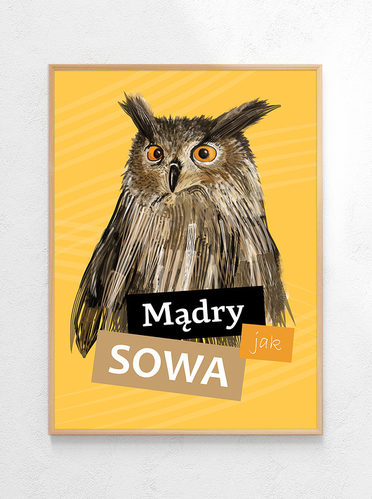 plakaty Plakat Mądry/a jak sowa