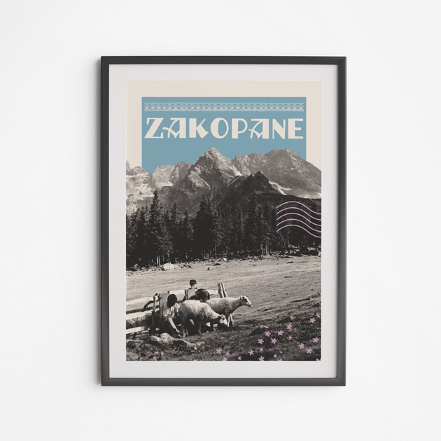 plakaty Plakat Zakopane Tatry Kolaż