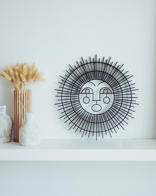 Ozdoby na ścianę Aztec Sun -Mayan Face dekoracja ścienna aztecka, twarz -słońce