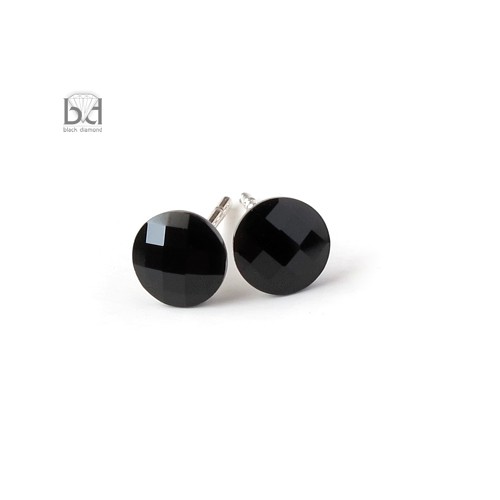 Mini sztyfty kryształ Swarovski - czarne Black Diamond