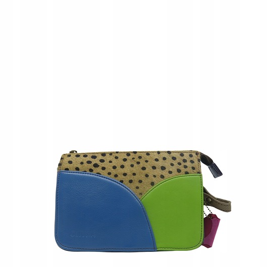 torby na ramię Torebka listonoszka modna damska dwustronna skórzana wzór OLIVKA